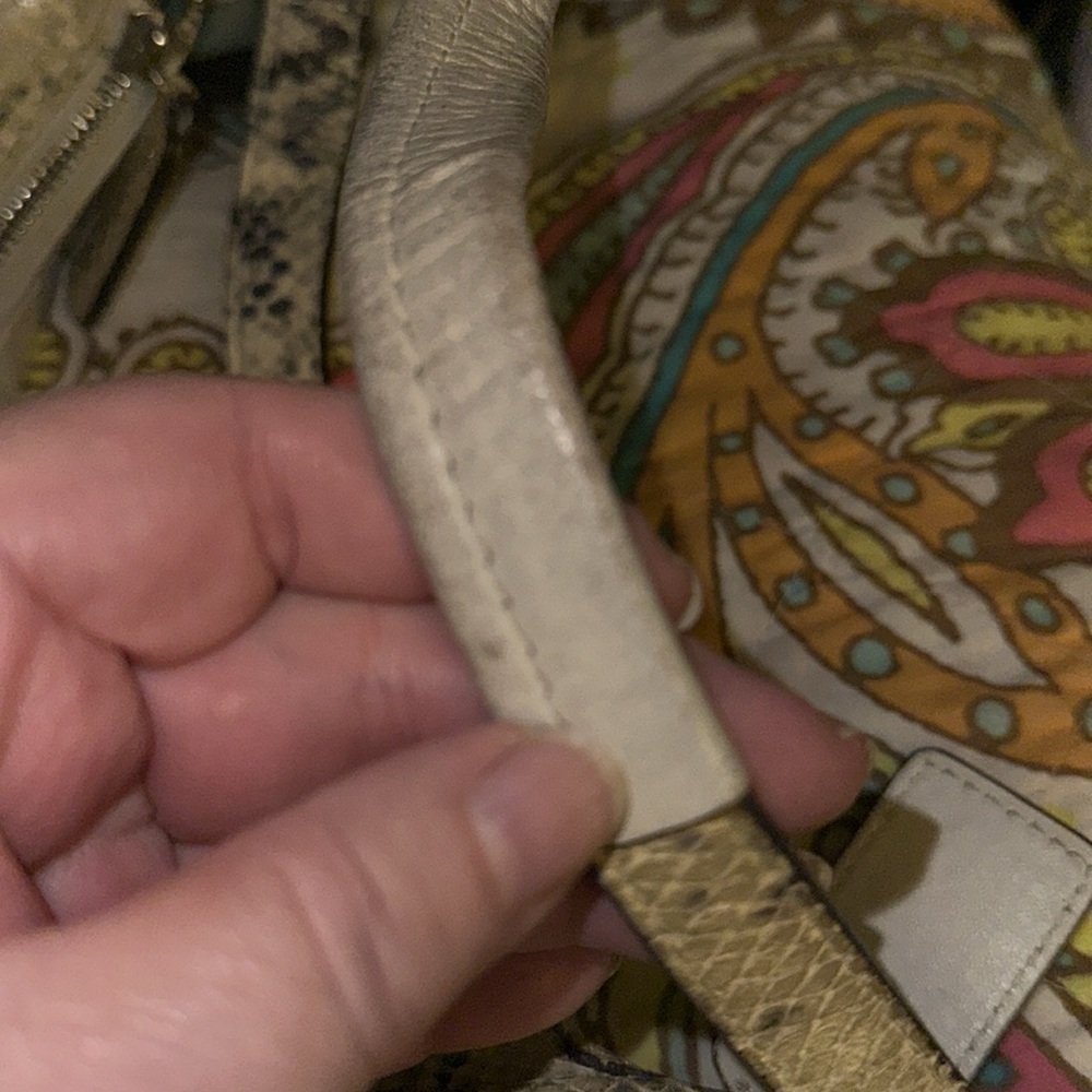 Coach Kristin Leather Python Embossed Convertible… - image 6